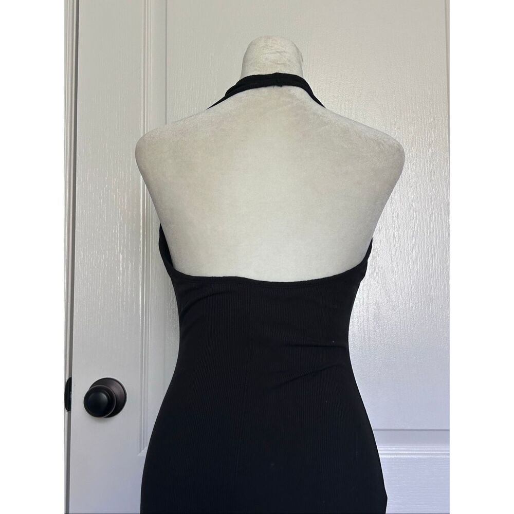 SKIMS Black Halter Neck Maxi Dress - Picture 7 of 7